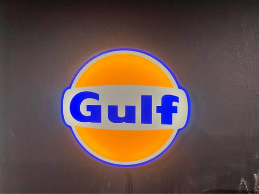 Gulf fuel LED light box