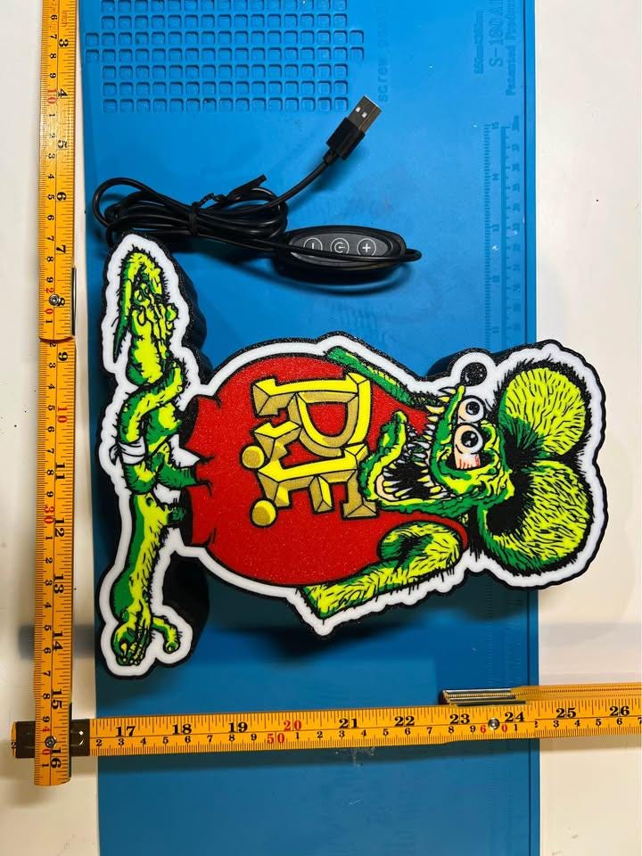 Rat Fink LED light box