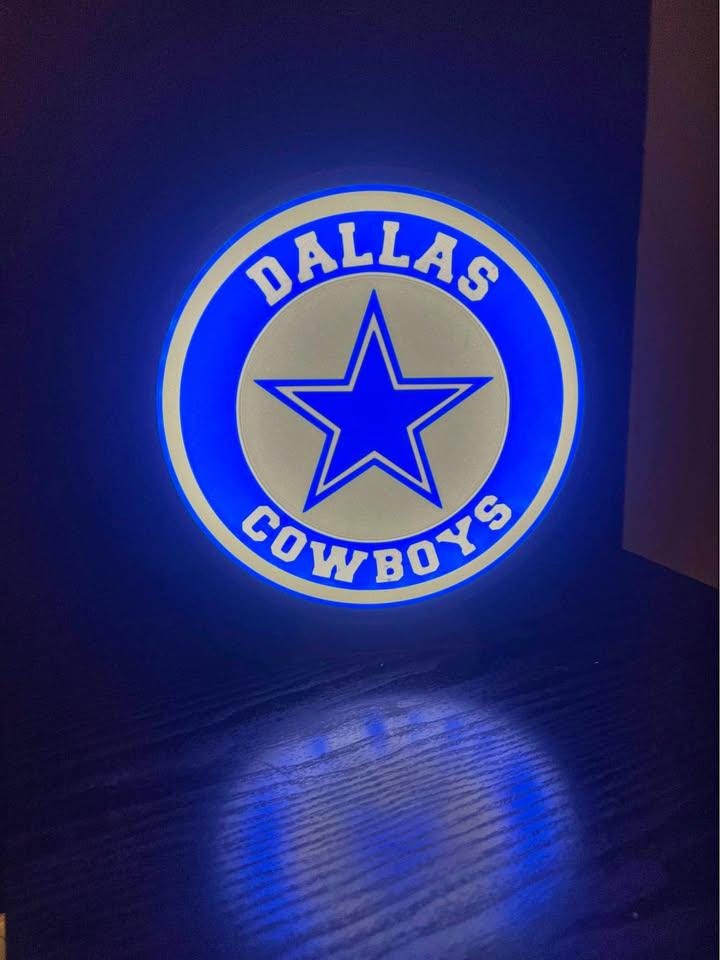 Dallas Cowboys LED light box