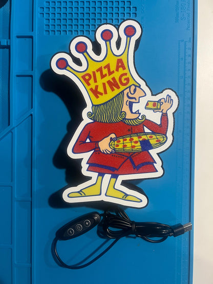 Pizza King LED light box