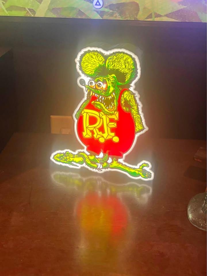 Rat Fink LED light box