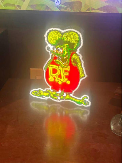 Rat Fink LED light box