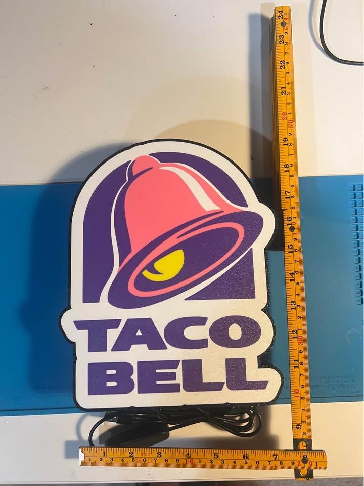 Taco Bell LED light box