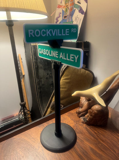 Customizable 3D printed street signs