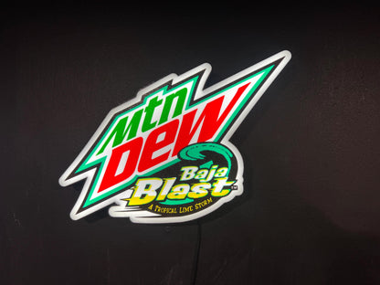 Mountain Dew Baja Blast LED light box