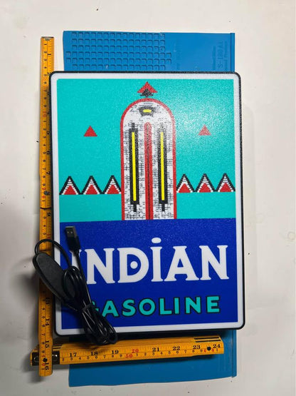 Indian Gasoline LED light box