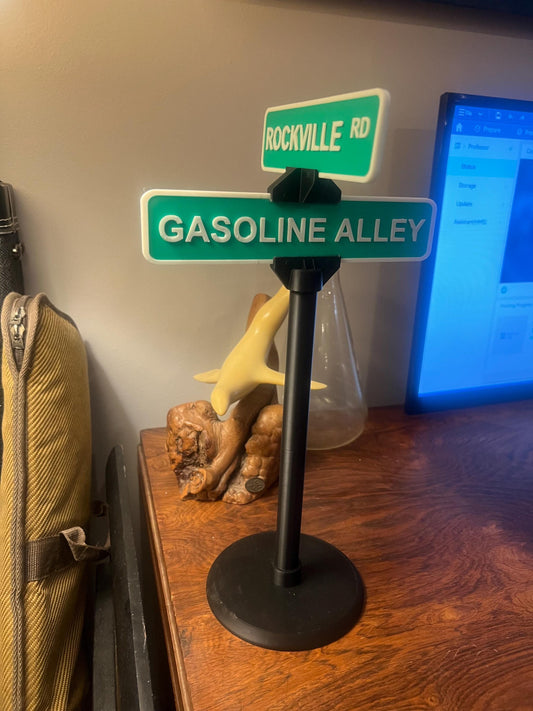 Customizable 3D printed street signs