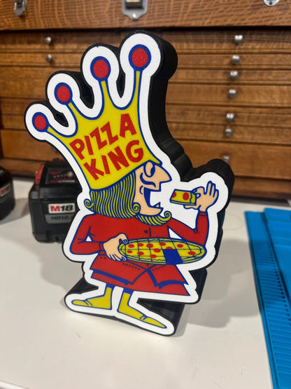 Pizza King LED light box