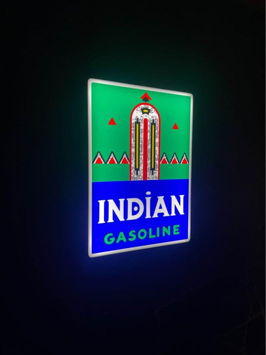 Indian Gasoline LED light box