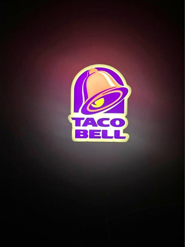 Taco Bell LED light box