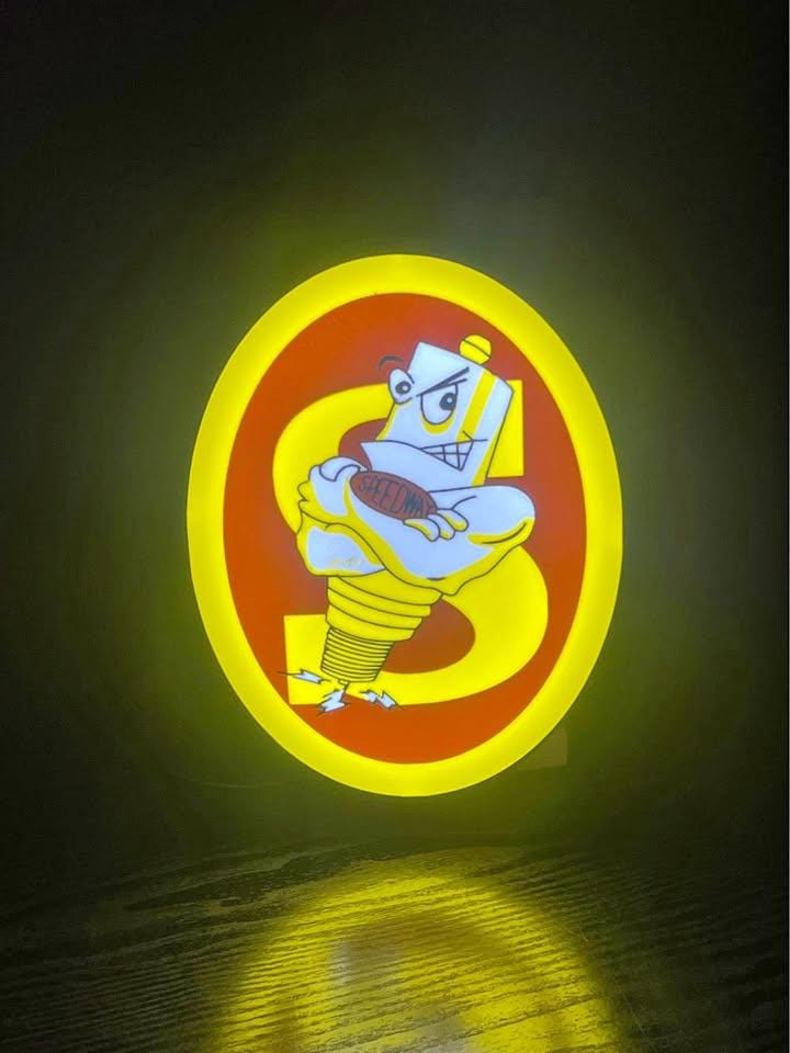 Speedway Sparkplugs "Sparky" LED light box