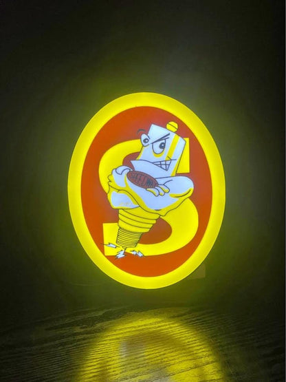 Speedway Sparkplugs "Sparky" LED light box