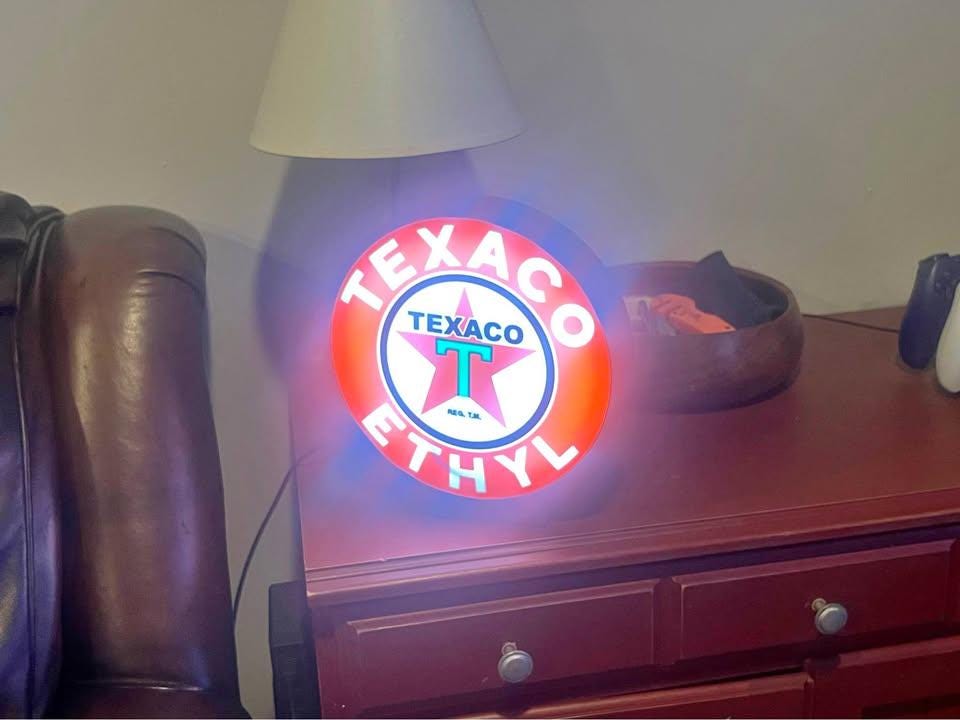 Texaco LED light box