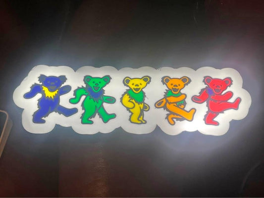 Grateful Dead dancing bears LED light box